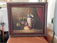 Wine Picture 30 Inches by 26 Inches
