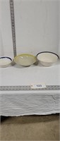 stoneware hand painted japan bowls
