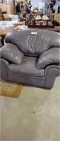 Mauve Leather Chair