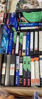 box lot of vhs tapes