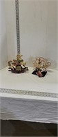 2 decorative horse music boxes