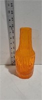 Orange Glass  Vase