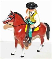 1950's Hartland Wyatt Earp w/ Horse - Complete 9'H