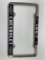 1967 Chevrolet License Plate Cover