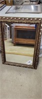 mirror with gold fame 33" x 26"