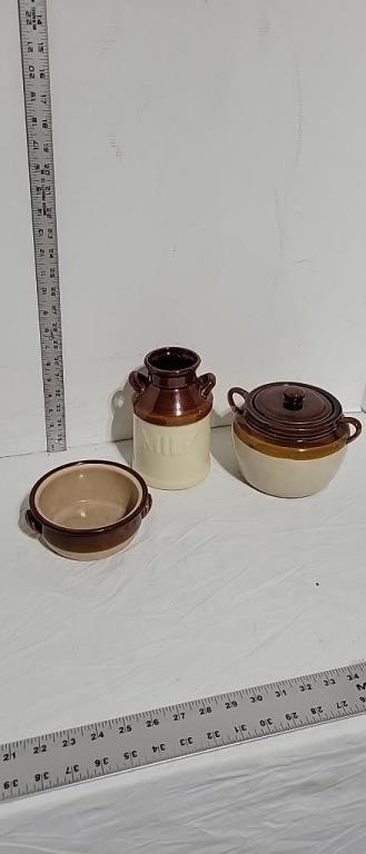 3 Pottery Pieces