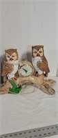 Ceramic Owl Clock