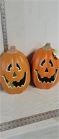 2 jack o lanterns