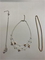 3 Necklaces 1 Marked Nolan Miller
