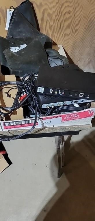 box of electronics