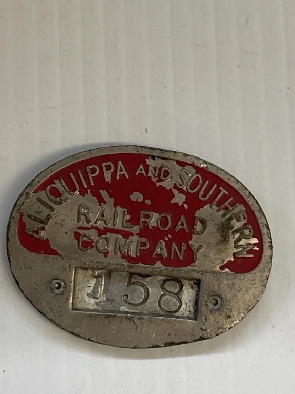 Aliquippa and Southern Railroad Employee Badge
