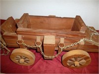 Vintage Wood Wagon Model