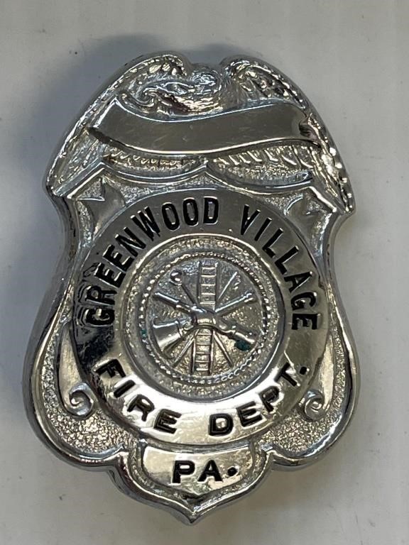 Greenwood Village Fire Dept Badge