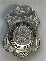 Greenwood Village Fire Dept Badge