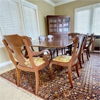 Mid Century Dining Table w/ 8 Chairs