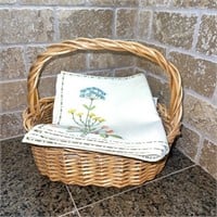 Basket of Table Linens