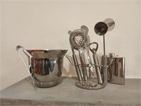 Assorted Stainless Bar Ware