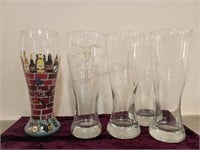Painted/Assorted Pilsner Glasses-5
