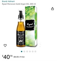 Ryaal Moroccan Gold Argan Oil, 200 ml