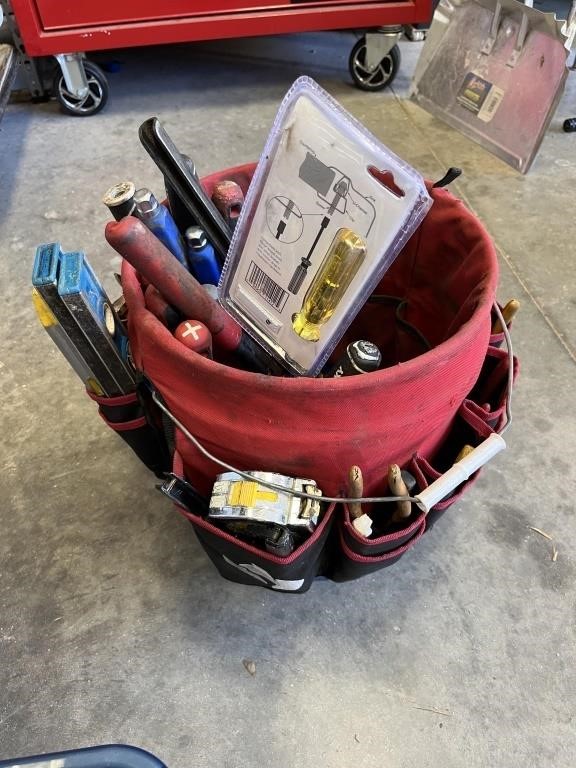 Bucket full of tools