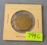 West end Fire company ten cent tray token