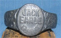Early Jack Earle giant ring circa early 1900’s