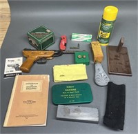 Rem Gun Oil, Powder Flask, Gun Book, & More