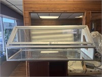 Lighted Angled Display Case W/ Lift Up glass Door