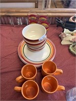 SET Of Drinking Glasses, Bowls , and Plates