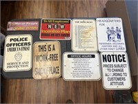 8- Assorted Signs