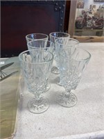 6 - Crystal Glass Drinking Glasses
