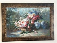 Framed Floral Canvas