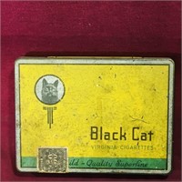 Black Cat Virginia Cigarettes Tin