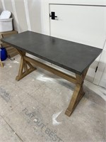 Console Table with Metal Top