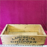Campbell's XXX Chopper St. John NB Wooden Crate