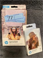New HP Sprocket camera & photo paper never opened
