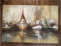 Art on Canvas "Ships"