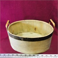 Handled Wooden Basket (Vintage)