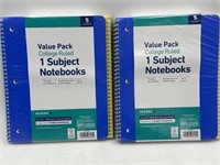 NEW Lot of 2-5ct Wexford 1 Subject Notebooks