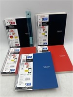 NEW Lot of 5- Five Star 3 Subject Notebooks