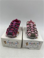 NEW Lot of 2- Apakowa Size 23&22 Kids Sandals