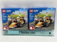 NEW Lot of 2- LEGO City 46pc Race Car Set