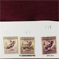 Lot Of 3 1932-37 Newfoundland Stamps