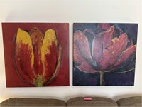 Floral Art on Canvas