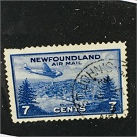1943 Newfoundland Air Mail Postage Stamp