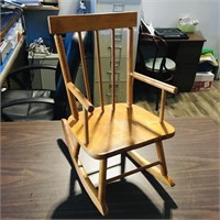 Wooden Childrens Rocking Chair