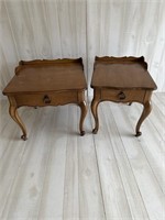Wood Side Tables (set of 2, different sizes)