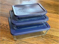 3 Piece Pyrex Storage Containers