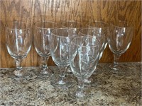 8 Libbey Water Goblets