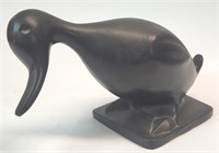 Cast Iron Duck Doorstop or Yard Decor Approx 10" L